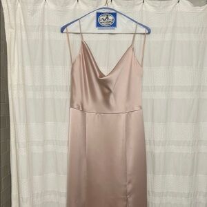 Amsale Blush Pink Wedding Dress